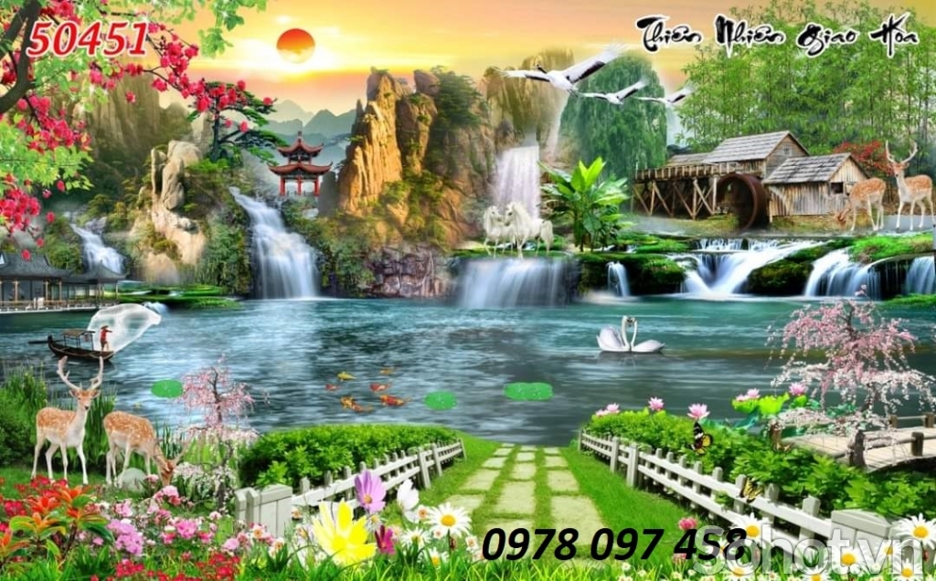 Tranh phong cảnh - gạch tranh