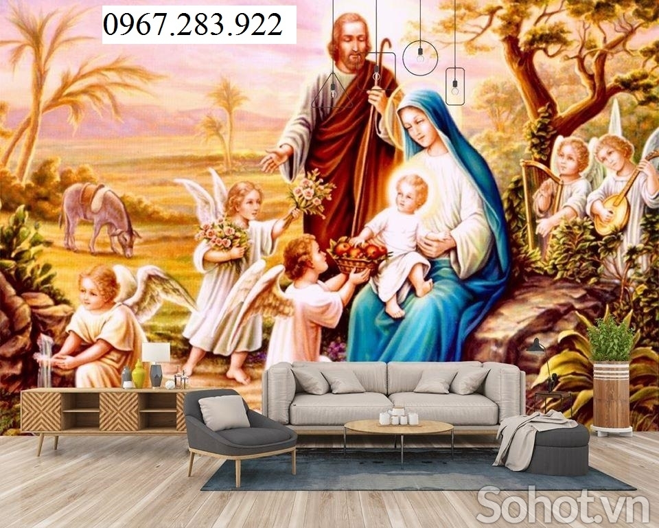 Gạch tranh- Tranh phòng thờ Công Giáo