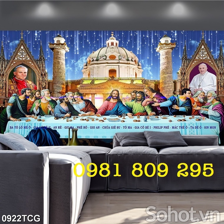 Gạch tranh 3d - mẫu tranh công giáo, chúa