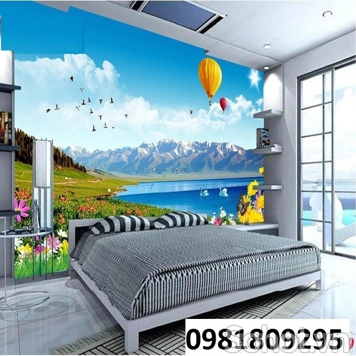 Gạch tranh 3D phòng ngủ
