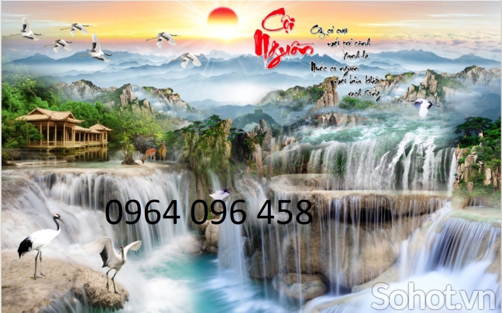 Tranh phong cảnh - gạch tranh 3d phong cảnh - DCV33