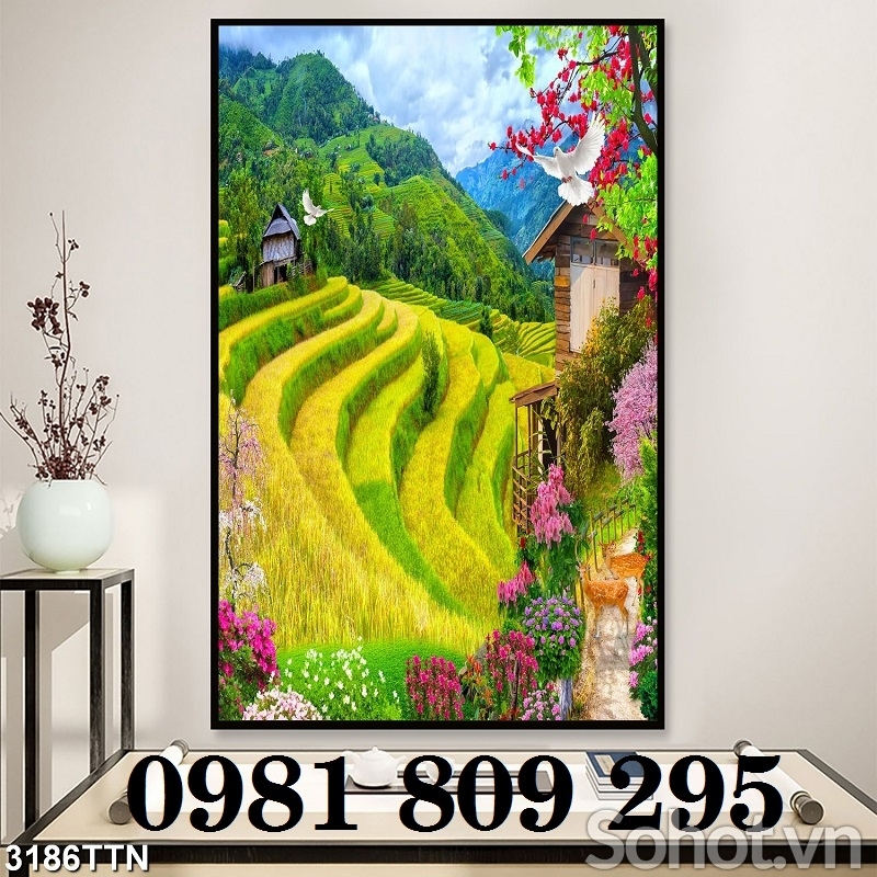 Tranh gạch - gạch 3d trang trí