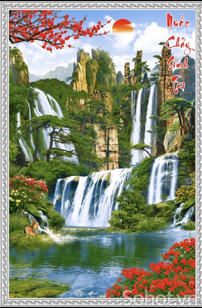 Tranh gạch 3d ốp tường hàng rào - LSCX433