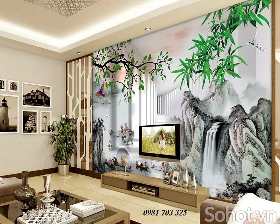 Tranh gạch 3D phong cảnh