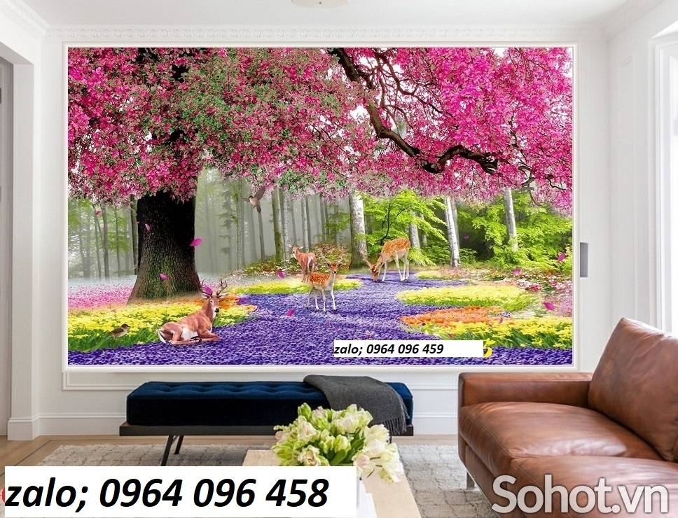Tranh gạch men 3d phong cảnh thiên nhiên - SXB43