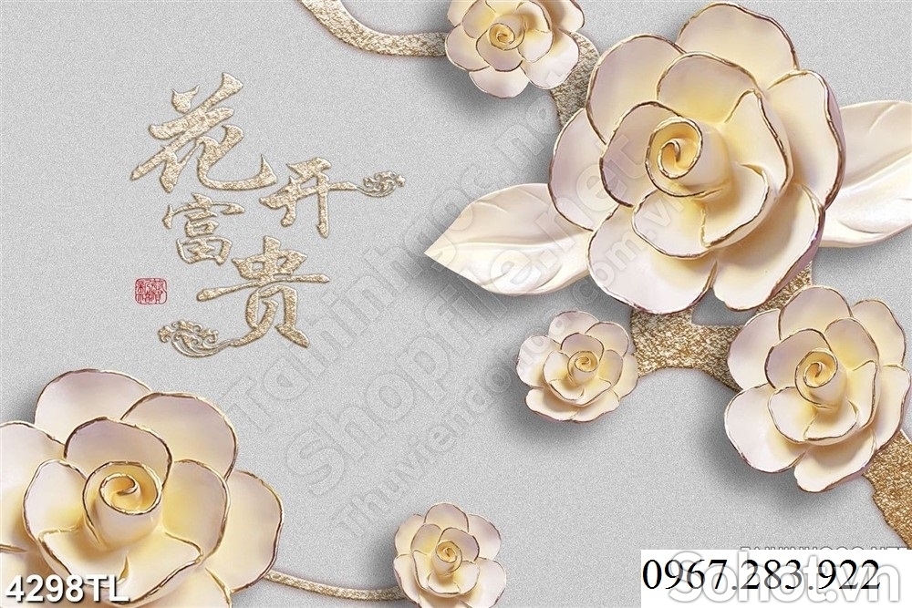 Gạch trang trí hoa lan