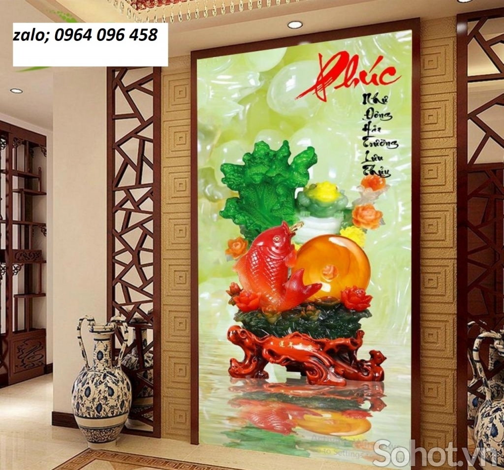 Tranh gạch 3d phong thủy tài lộc - GDA2