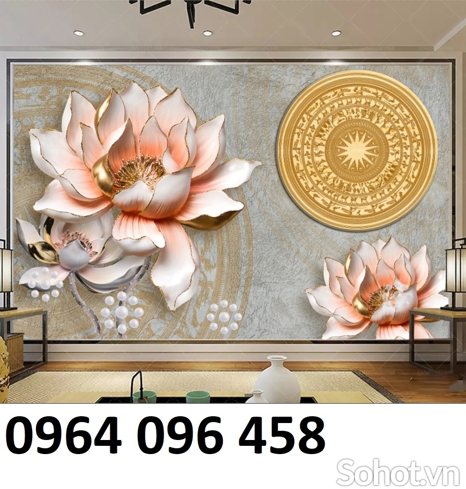 Tranh gạch 3d dán tường phòng khách - DSXC2