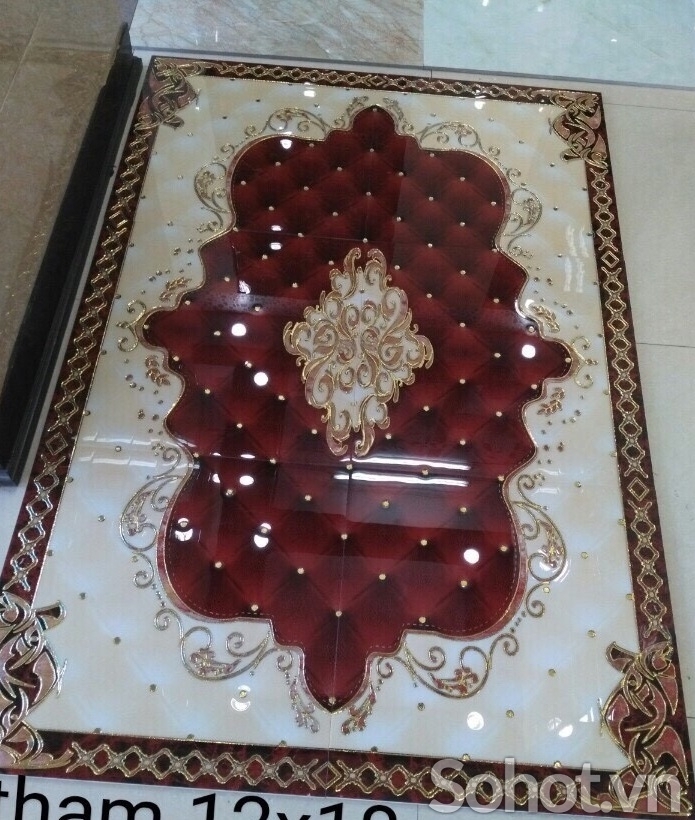 gạch thảm 3d lát phòng khách - SVT67