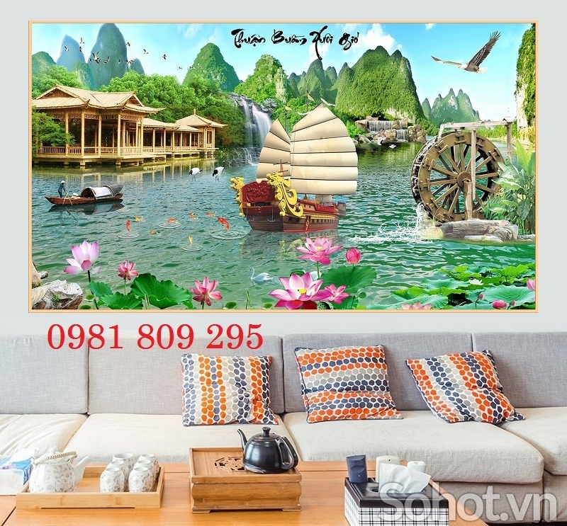 Tranh gạch trang trí - tranh phong cảnh