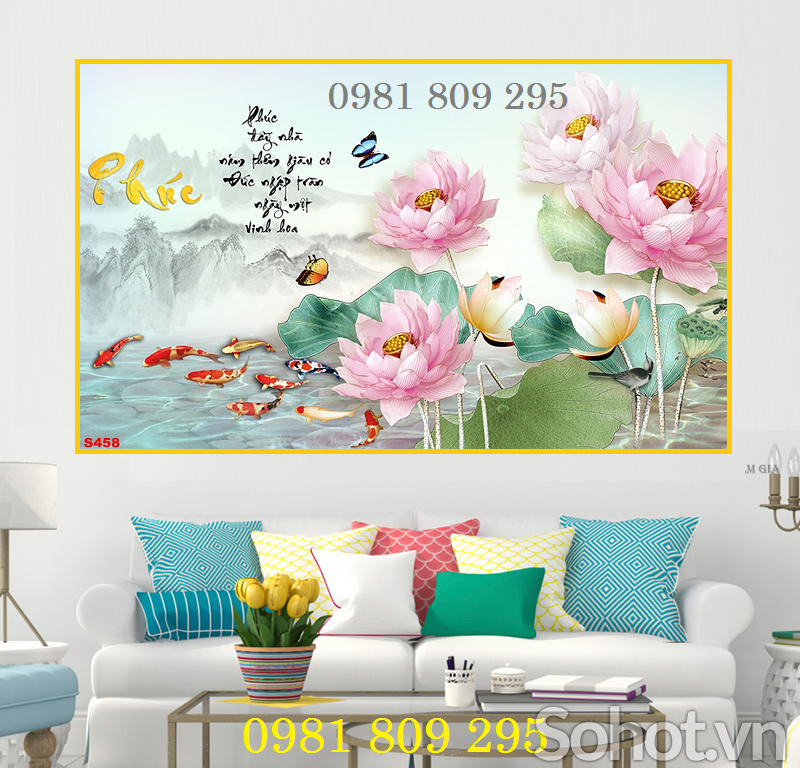 Gạch tranh 3d , tranh gạch phòng khách