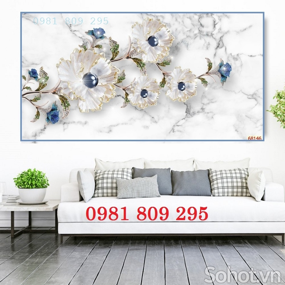 Gạch 3d - tranh gạch mẫu tranh hoa ngọc