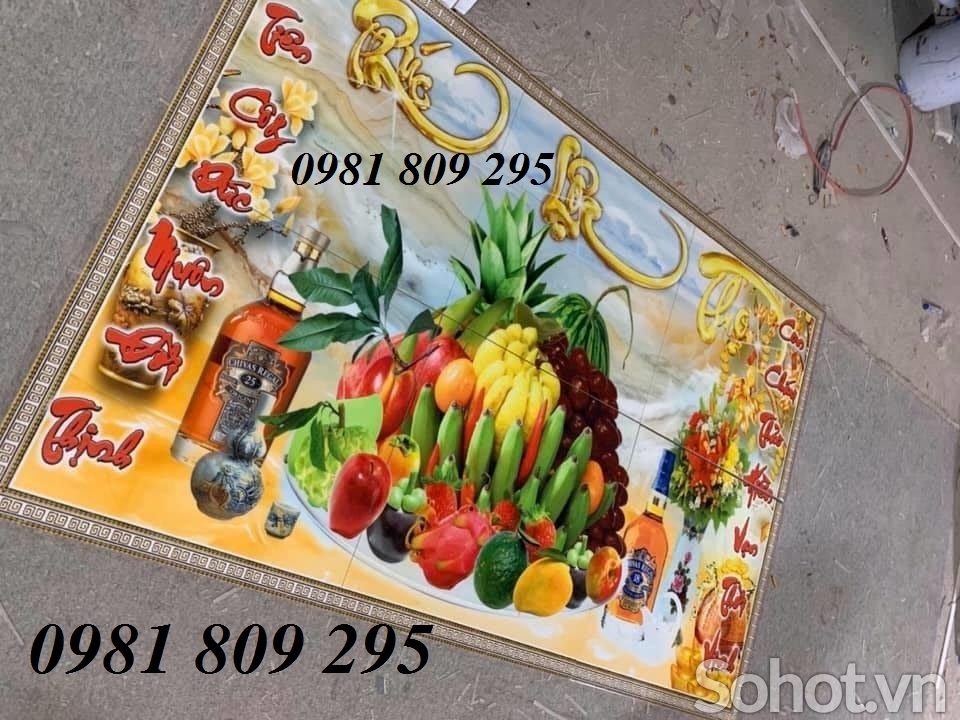 gạch tranh phòng thờ 3d ốp tường