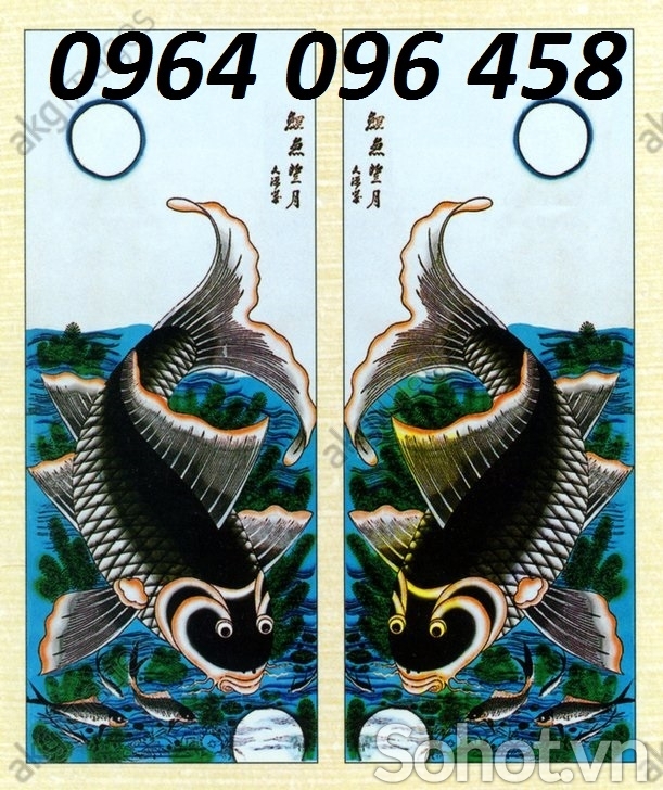 Tranh gạch 3d cá chép hóa rồng - 688VC