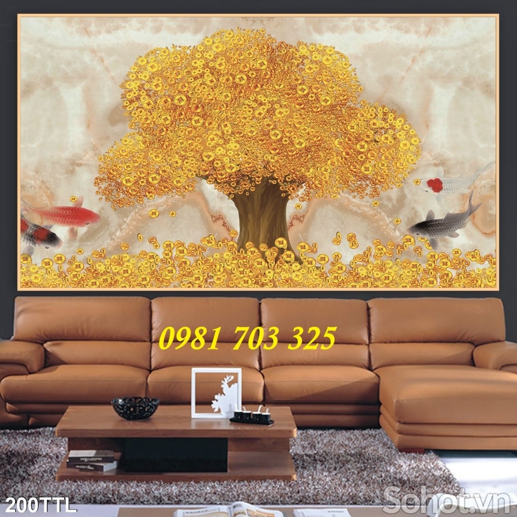 Gạch tranh tài lộc ốp tường