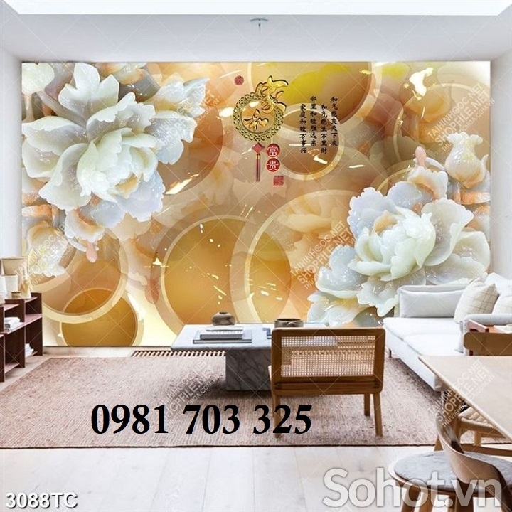 Gạch tranh 3D sứ ngọc đẹp