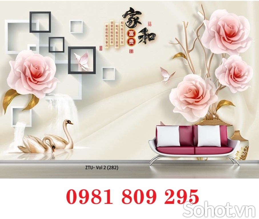 Tranh gạch 3d , gạch trang trí phòng khách