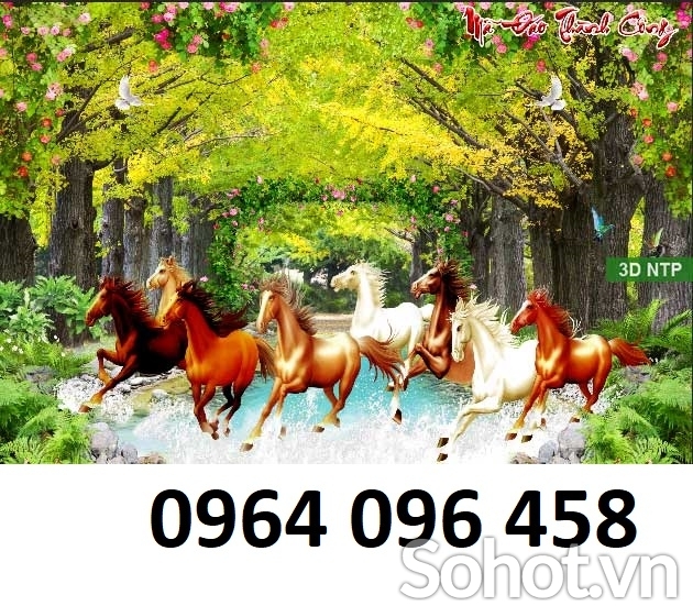 Tranh gạch 3d mã đáo thành công - 744CM