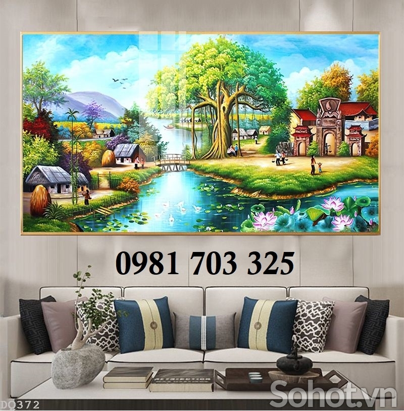 Gạch tranh đồng quê 3d đẹp