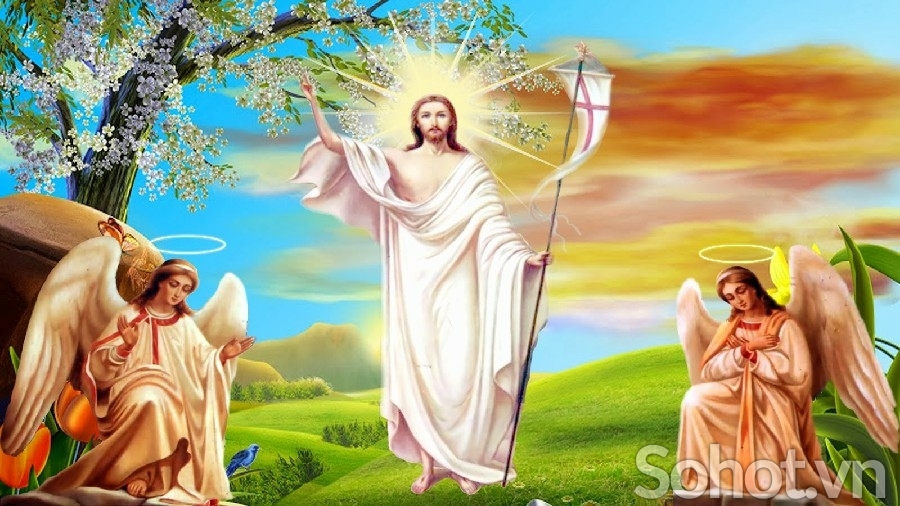 Tranh gạch 3d ốp tường thiên chúa - SC622