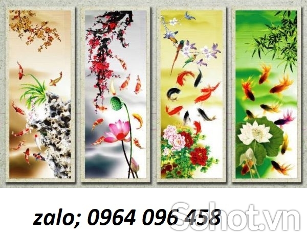 Tranh gạch 3d cá koi - 23XCCC