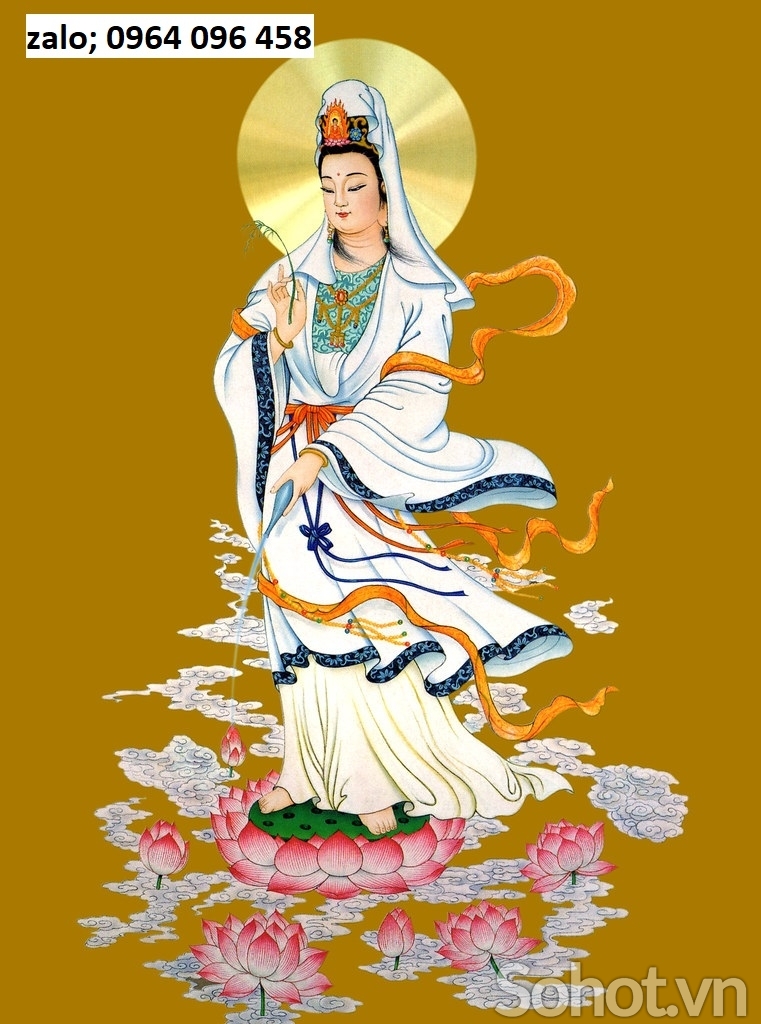 Tranh gạch 3d phật quan âm - XNCV95