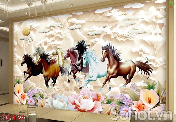 Tranh ngựa - tranh đẹp ốp tường
