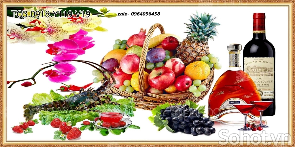 Tranh gạch 3d trang trí phòng bếp - SCM06