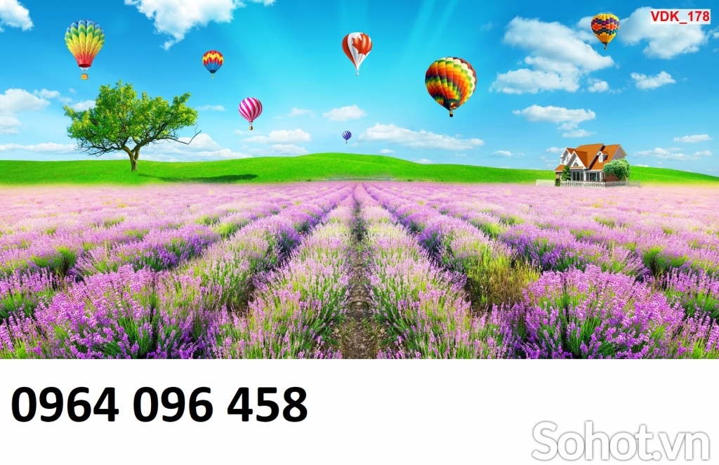 Gạch tranh ốp tường mẫu vườn hoa - 765DN