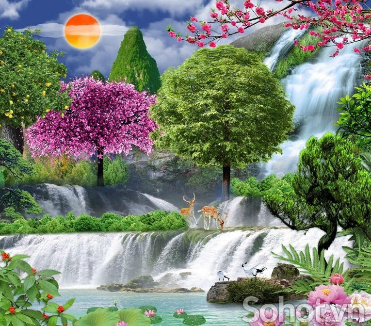 Tranh gạch 3d cá koi - VC333