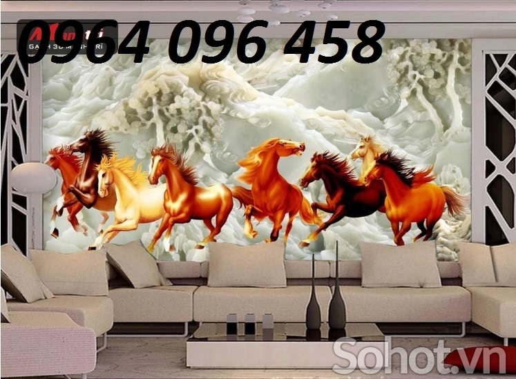 Tranh gạch 3d mã đáo thành công - 7000MN