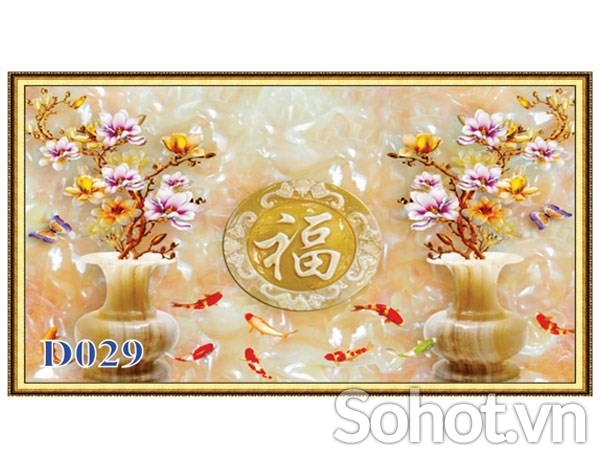 Tranh gạch 3d phong thủy mệnh kim - 0444DN
