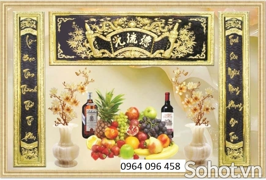 Gạch tranh 3D - tranh phòng thờ