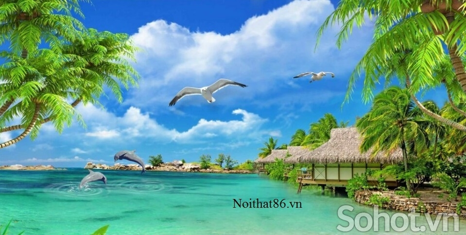 Tranh gạch 3d phong cảnh biển - GSZ22
