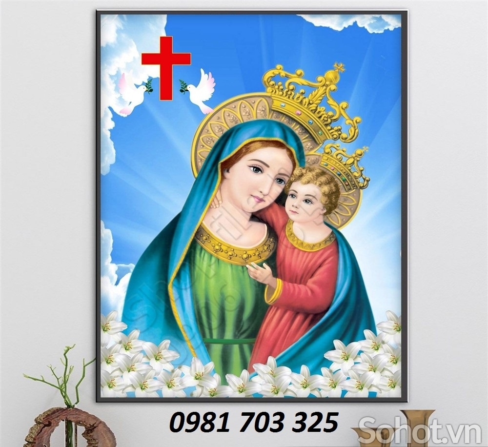 Tranh gạch- gạch tranh 3D công giáo