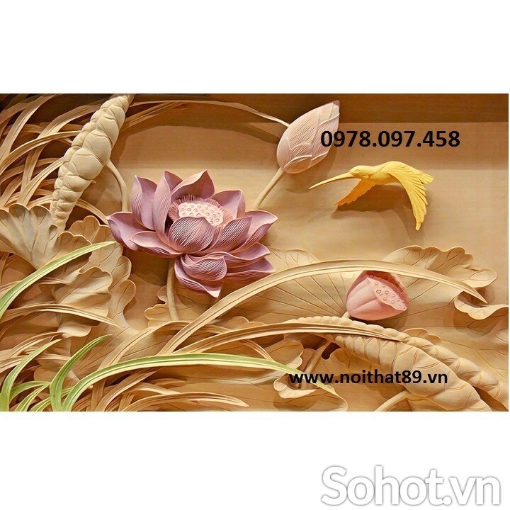 Tranh hoa 3D - tranh gạch men