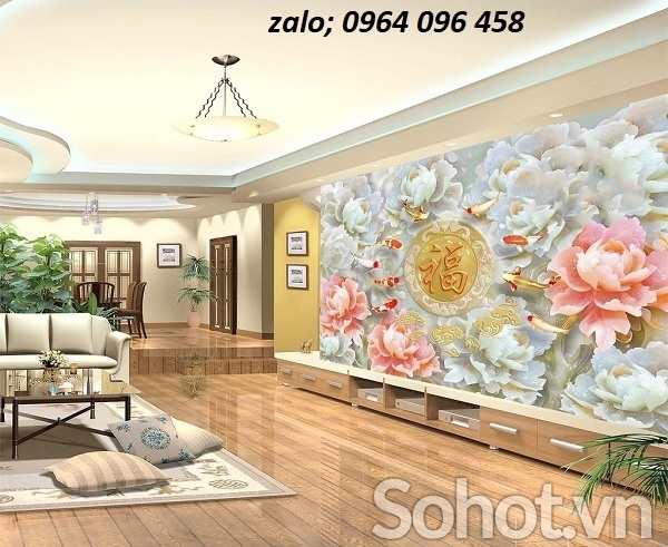 Tranh gạch 3d giả ngọc - 65SM