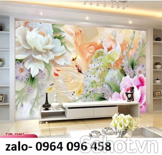 Tranh gạch 3d trang trí phòng khách - MNN09