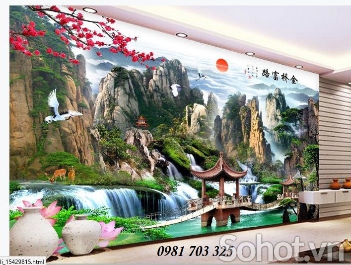 Tranh gạch men 3D phong cảnh