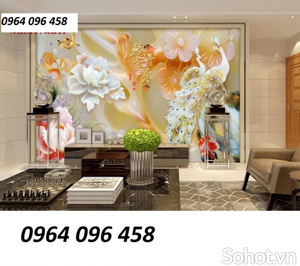 Tranh 3d - tranh gạch 3d phong thủy - CNV944