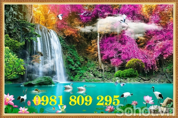 Tranh gạch men - tranh phong cảnh 3d