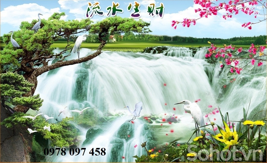 Tranh đẹp - tranh gạch phòng khách