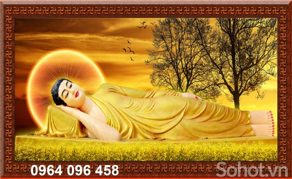 Tranh phật phòng thờ - tranh gạch 3d phòng thờ - 832SP