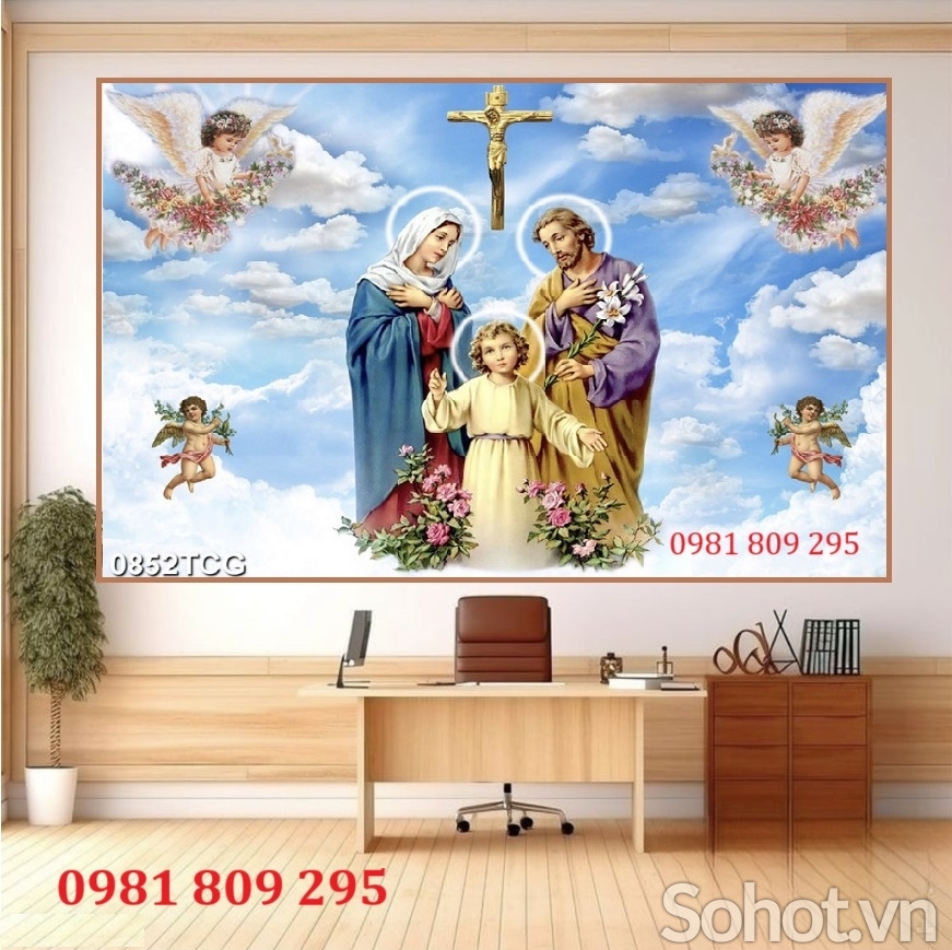Gạch tranh công giáo 3d