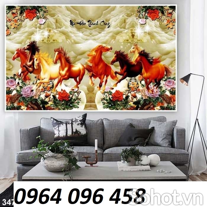 Tranh gạch 3d con ngựa - SCNN83