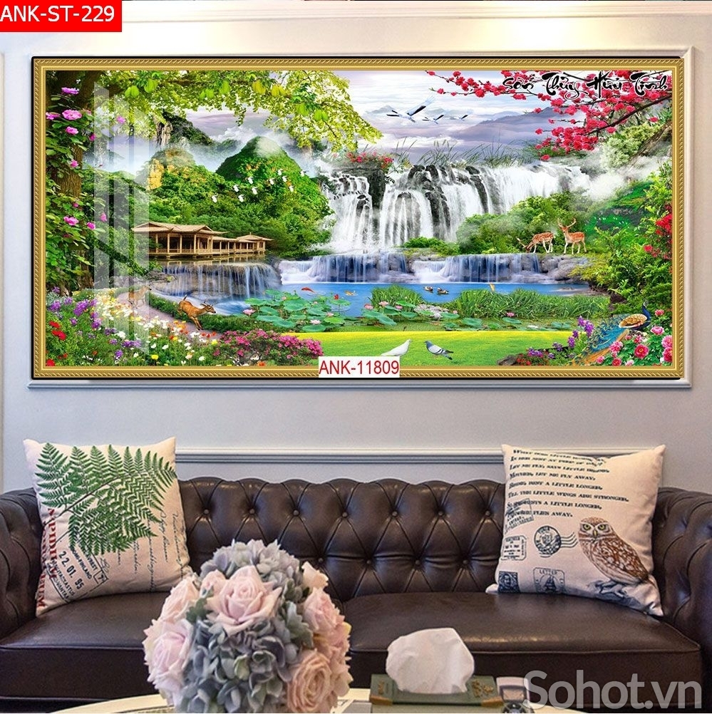 Tranh gạch 3d phong cảnh đồng quê - FCX2