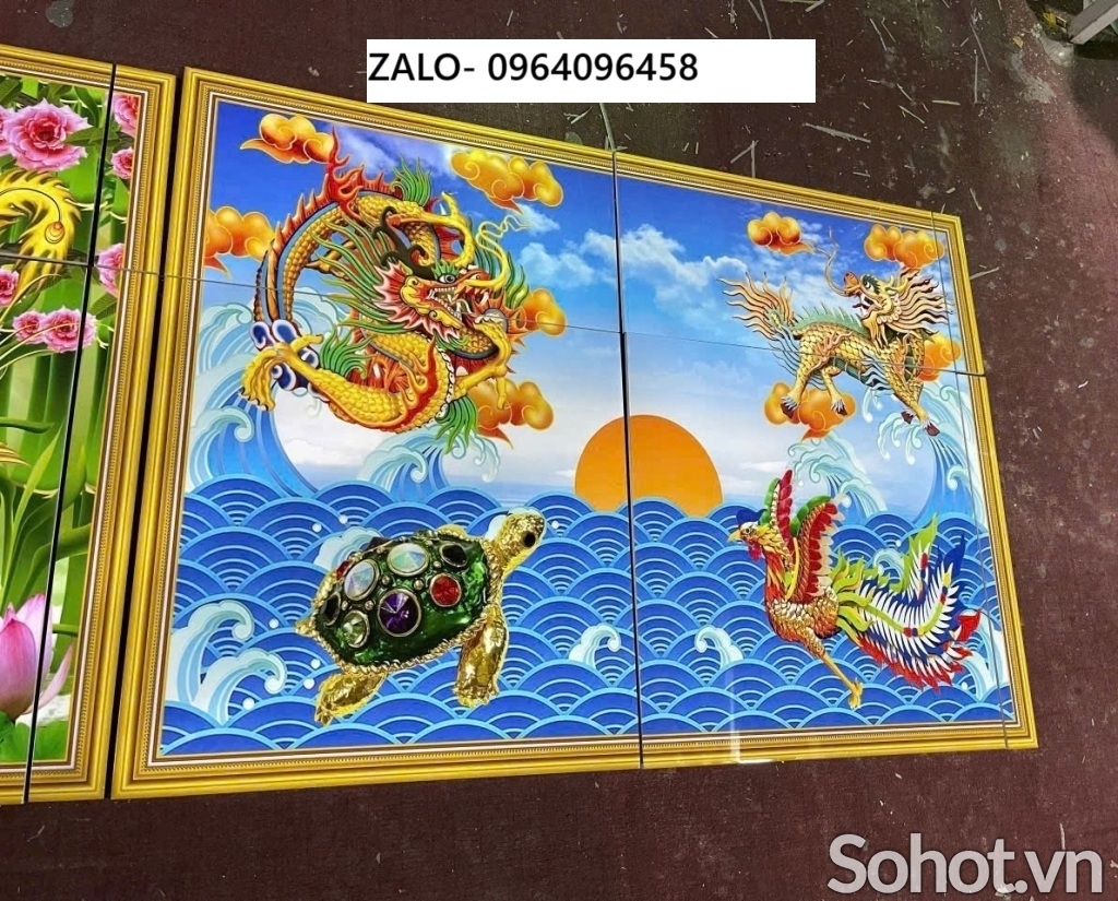 Tranh gạch 3d rồng phượng - XC33
