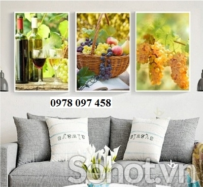 Tranh dán tường phòng ăn