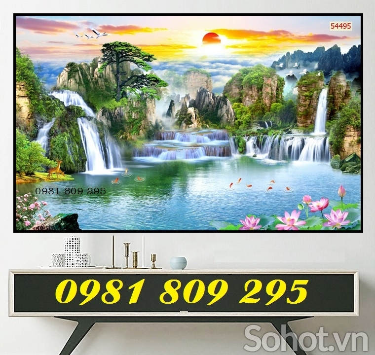 Tranh gạch men - gạch tranh 3d phong cảnh