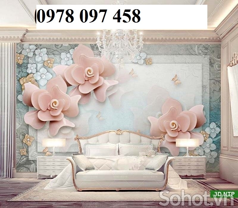 Phòng ngủ - tranh gạch 3D đẹp